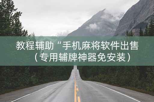 教程辅助“手机麻将软件出售（专用辅牌神器免安装）