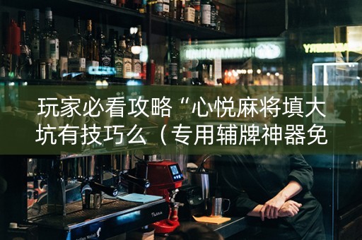 玩家必看攻略“心悦麻将填大坑有技巧么（专用辅牌神器免安装）