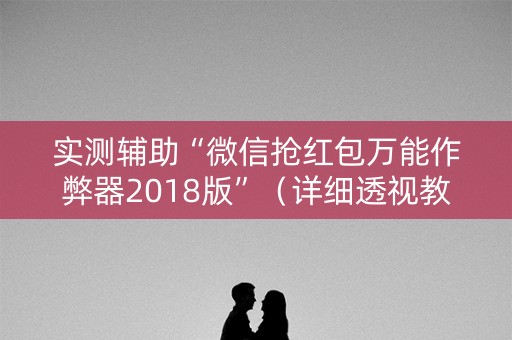 实测辅助“微信抢红包万能作弊器2018版”（详细透视教程）-哔哩哔哩