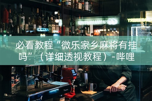必看教程“微乐家乡麻将有挂吗”（详细透视教程）-哔哩哔哩