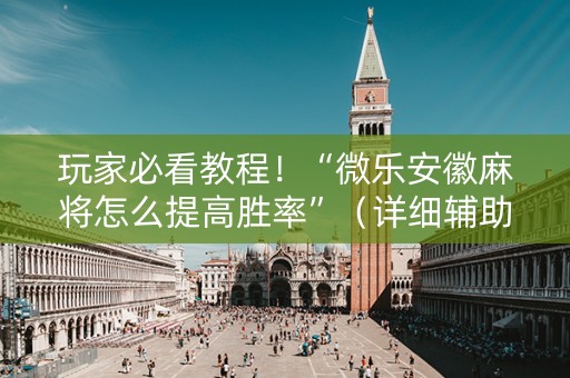 玩家必看教程！“微乐安徽麻将怎么提高胜率”（详细辅助教程）-哔哩哔哩