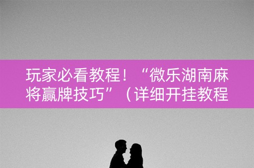 玩家必看教程！“微乐湖南麻将赢牌技巧”（详细开挂教程）-哔哩哔哩