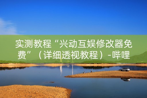 实测教程“兴动互娱修改器免费”（详细透视教程）-哔哩哔哩