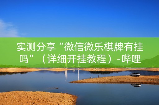 实测分享“微信微乐棋牌有挂吗”（详细开挂教程）-哔哩哔哩