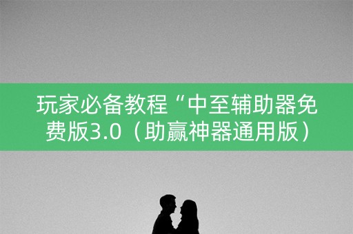 玩家必备教程“中至辅助器免费版3.0（助赢神器通用版）