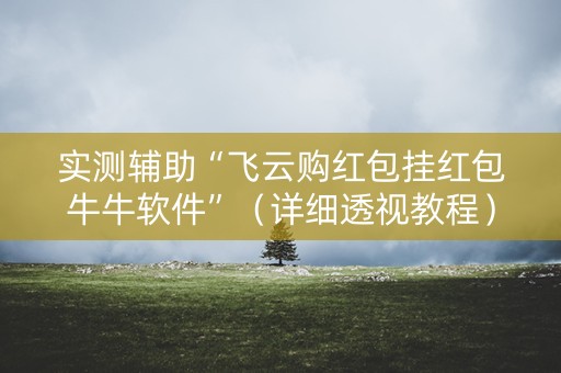 实测辅助“飞云购红包挂红包牛牛软件”（详细透视教程）-哔哩哔哩