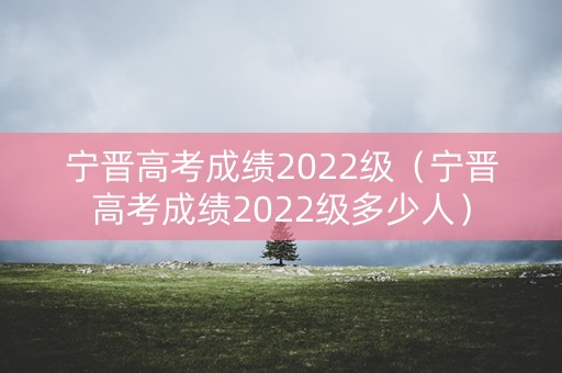 宁晋高考成绩2022级（宁晋高考成绩2022级多少人）
