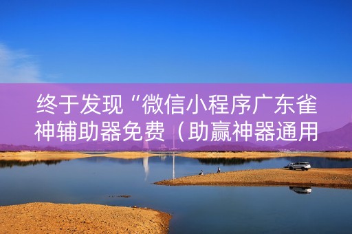 终于发现“微信小程序广东雀神辅助器免费（助赢神器通用版）