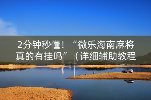 2分钟秒懂！“微乐海南麻将真的有挂吗”（详细辅助教程）-哔哩哔哩