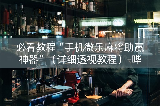 必看教程“手机微乐麻将助赢神器”（详细透视教程）-哔哩哔哩