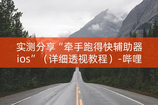 实测分享“牵手跑得快辅助器ios”（详细透视教程）-哔哩哔哩