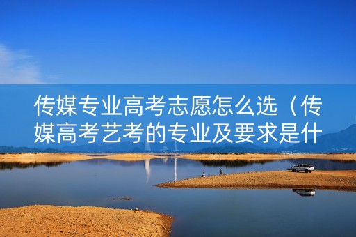传媒专业高考志愿怎么选（传媒高考艺考的专业及要求是什么）