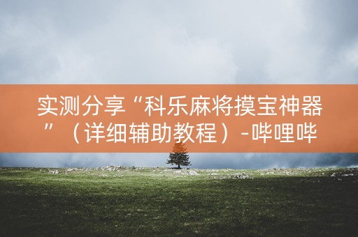 实测分享“科乐麻将摸宝神器”（详细辅助教程）-哔哩哔哩