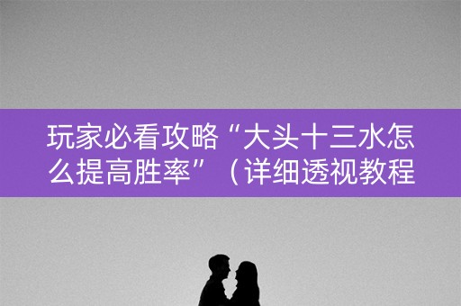 玩家必看攻略“大头十三水怎么提高胜率”（详细透视教程）-哔哩哔哩