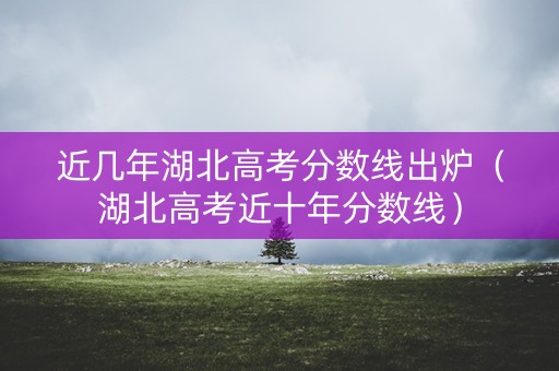 近几年湖北高考分数线出炉（湖北高考近十年分数线）