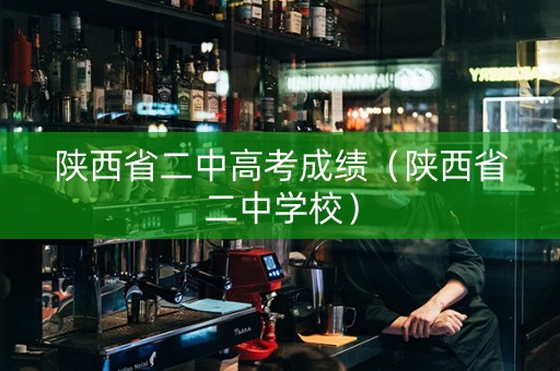 陕西省二中高考成绩（陕西省二中学校）