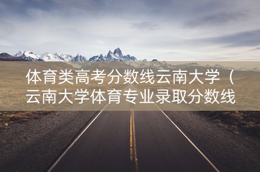 体育类高考分数线云南大学（云南大学体育专业录取分数线2019）