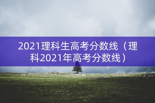 2021理科生高考分数线（理科2021年高考分数线）