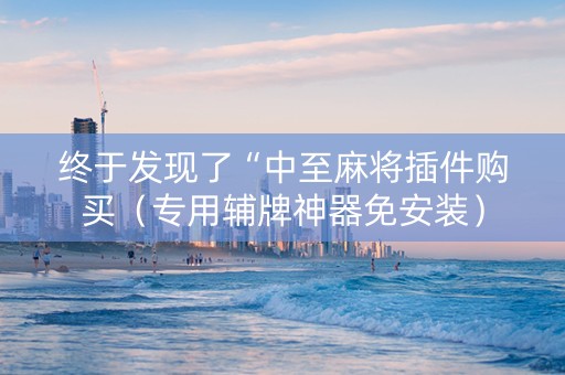 终于发现了“中至麻将插件购买（专用辅牌神器免安装）