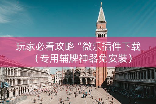 玩家必看攻略“微乐插件下载（专用辅牌神器免安装）