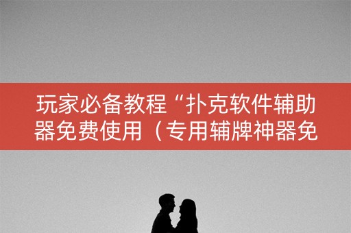 玩家必备教程“扑克软件辅助器免费使用（专用辅牌神器免安装）
