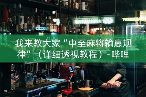 我来教大家“中至麻将输赢规律”（详细透视教程）-哔哩哔哩