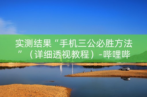实测结果“手机三公必胜方法”（详细透视教程）-哔哩哔哩