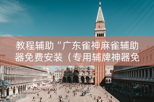 教程辅助“广东雀神麻雀辅助器免费安装（专用辅牌神器免安装）