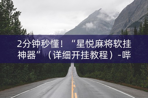 2分钟秒懂！“星悦麻将软挂神器”（详细开挂教程）-哔哩哔哩
