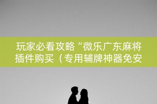 玩家必看攻略“微乐广东麻将插件购买（专用辅牌神器免安装）