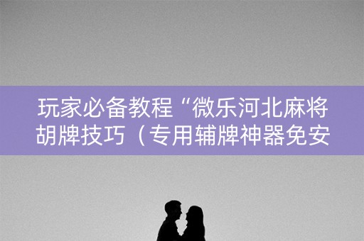玩家必备教程“微乐河北麻将胡牌技巧（专用辅牌神器免安装）