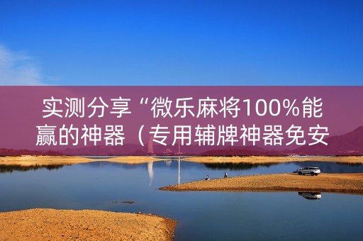 实测分享“微乐麻将100%能赢的神器（专用辅牌神器免安装）