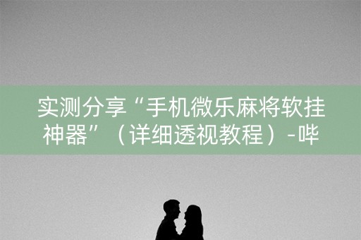 实测分享“手机微乐麻将软挂神器”（详细透视教程）-哔哩哔哩