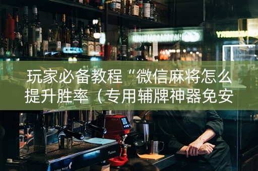 玩家必备教程“微信麻将怎么提升胜率（专用辅牌神器免安装）