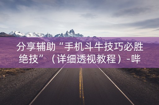 分享辅助“手机斗牛技巧必胜绝技”（详细透视教程）-哔哩哔哩
