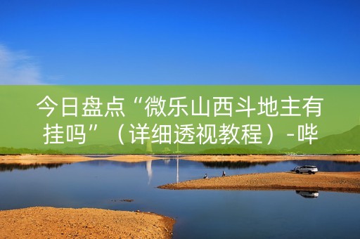 今日盘点“微乐山西斗地主有挂吗”（详细透视教程）-哔哩哔哩