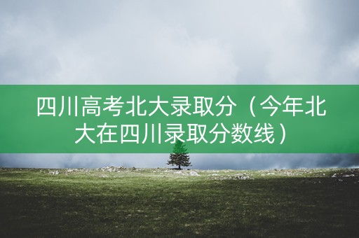 四川高考北大录取分（今年北大在四川录取分数线）