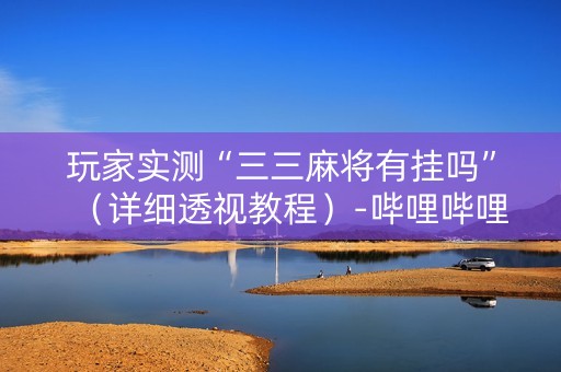 玩家实测“三三麻将有挂吗”（详细透视教程）-哔哩哔哩