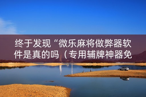 终于发现“微乐麻将做弊器软件是真的吗（专用辅牌神器免安装）