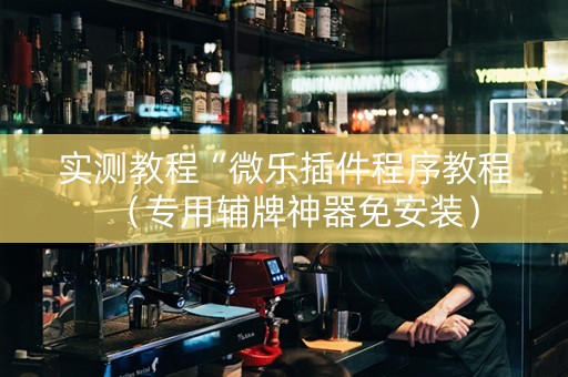 实测教程“微乐插件程序教程（专用辅牌神器免安装）