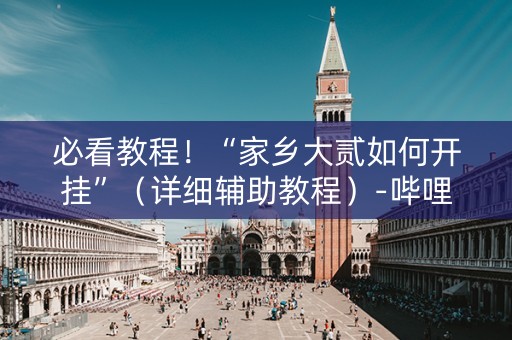 必看教程！“家乡大贰如何开挂”（详细辅助教程）-哔哩哔哩