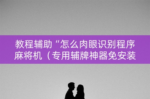 教程辅助“怎么肉眼识别程序麻将机（专用辅牌神器免安装）