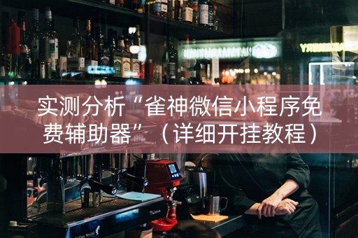 实测分析“雀神微信小程序免费辅助器”（详细开挂教程）-哔哩哔哩