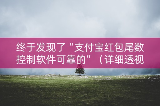 终于发现了“支付宝红包尾数控制软件可靠的”（详细透视教程）-哔哩哔哩