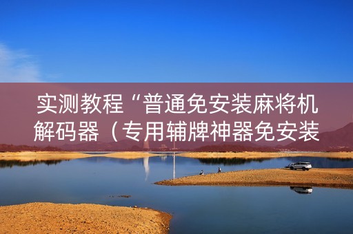 实测教程“普通免安装麻将机解码器（专用辅牌神器免安装）