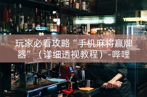 玩家必看攻略“手机麻将赢牌器”（详细透视教程）-哔哩哔哩