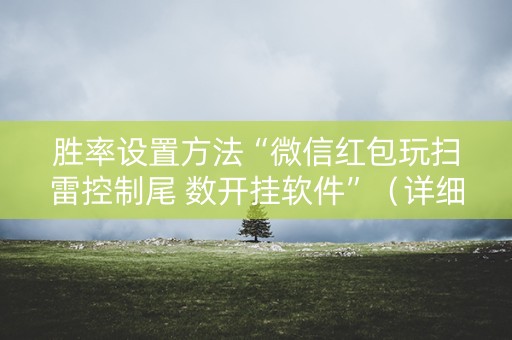 胜率设置方法“微信红包玩扫雷控制尾 数开挂软件”（详细透视教程）-哔哩哔哩