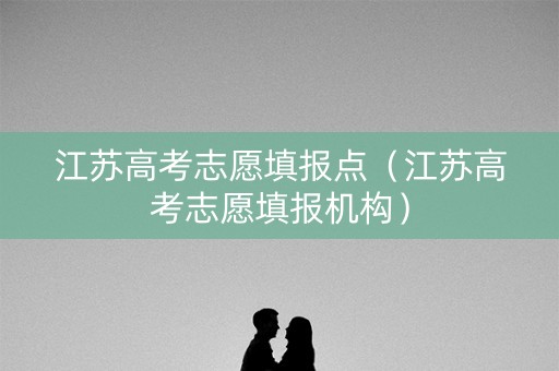 江苏高考志愿填报点（江苏高考志愿填报机构）