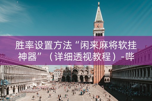 胜率设置方法“闲来麻将软挂神器”（详细透视教程）-哔哩哔哩