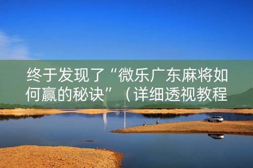 终于发现了“微乐广东麻将如何赢的秘诀”（详细透视教程）-哔哩哔哩